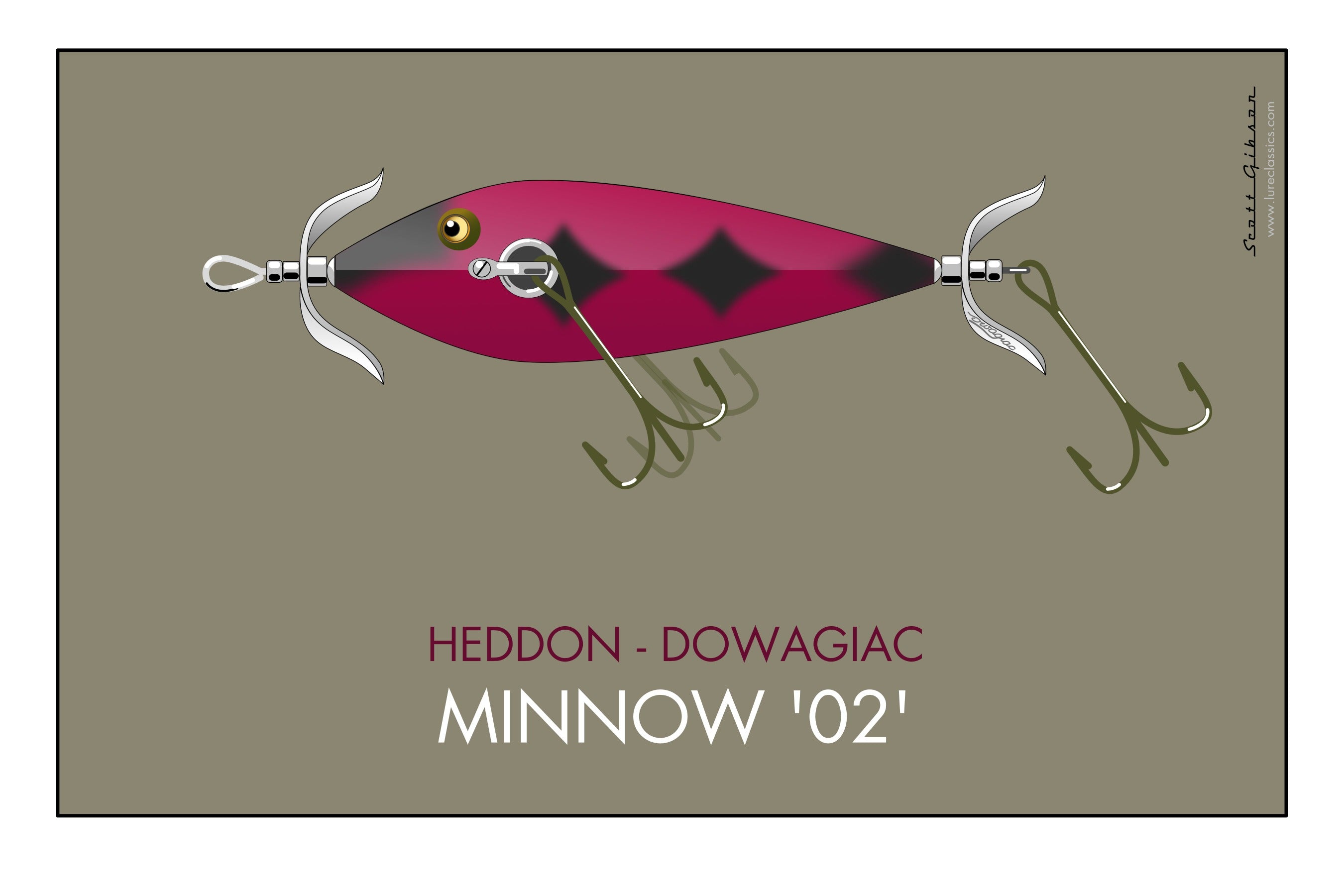 Beautiful Vintage Heddon #300 Surface Minnow In Correct Marked Box. See  Details - Misión Boliviana Occidental