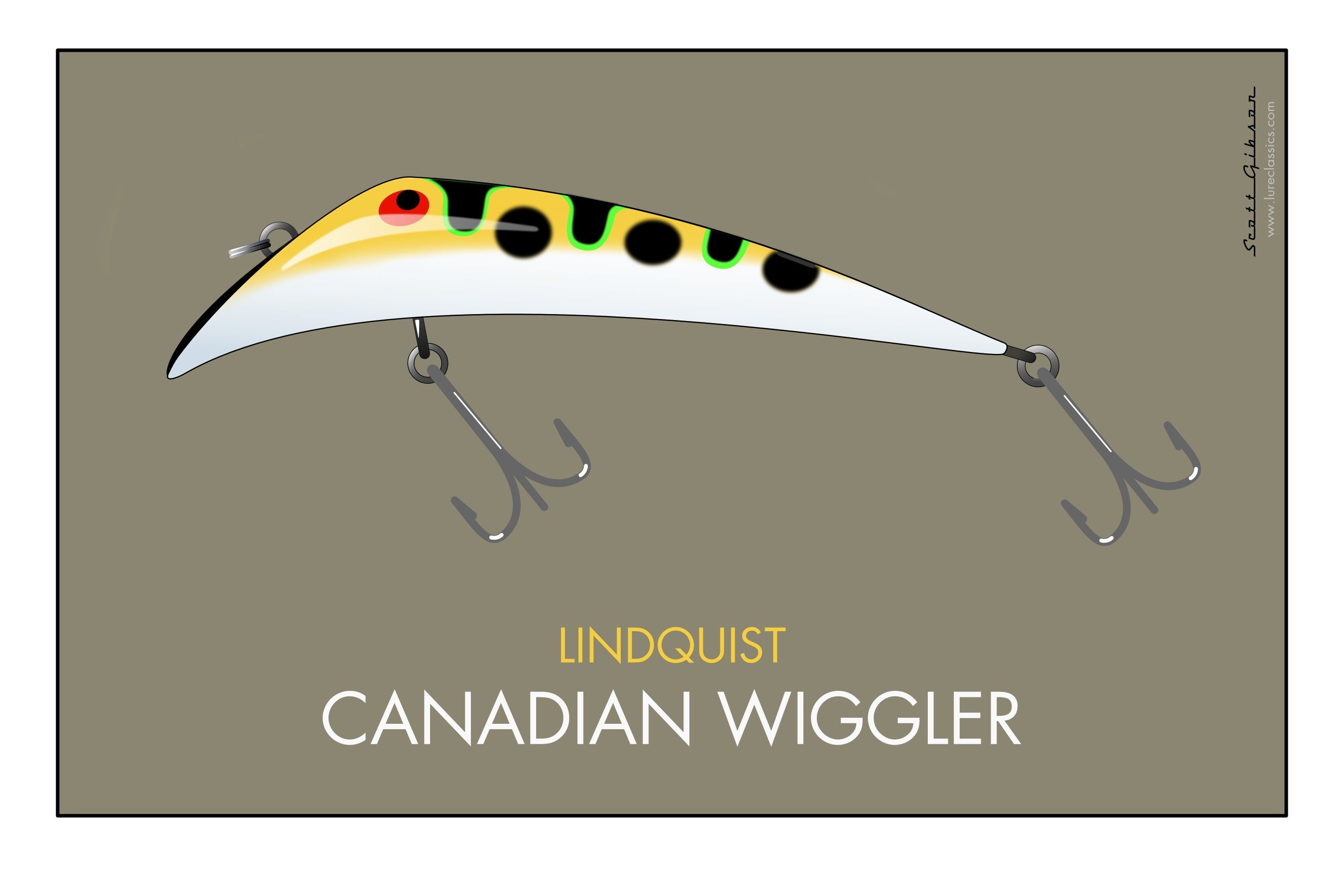 Lindquist Canadian Wiggler | Fishing Lure Art