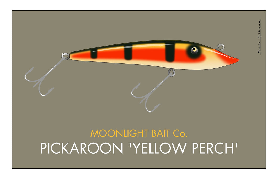Moonlight Pickaroon | Fishing Lure Art